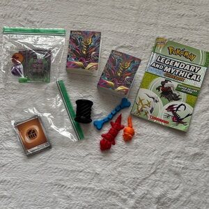 Pokemon Legendary Guidebook with Colorful Accessories & 3D Fidget Toys Bundle